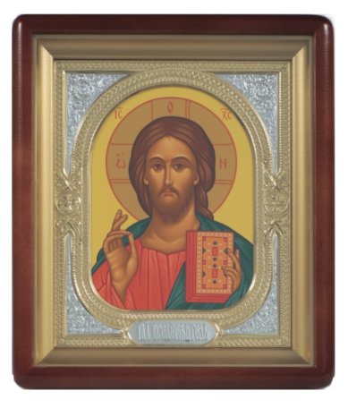 Иконы Господь Вседержитель икона в киоте (24,5 х 28,5 см, Софрино)