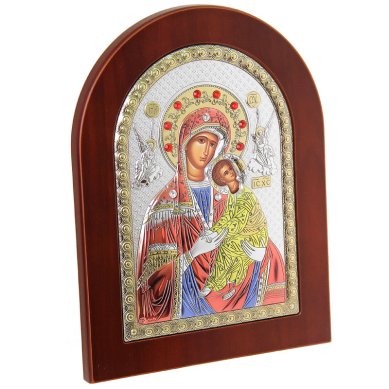 Иконы Страстная, греческая икона Божией Матери, цветная эмаль, 15 х 20 см