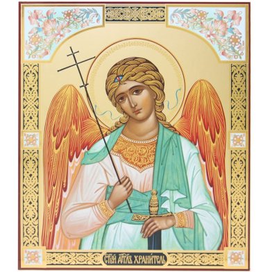 Иконы Ангел Хранитель икона на оргалите (33 х 40 см,Софрино)
