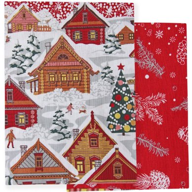 Утварь и подарки Скатерть с вышивкой «Новогодняя»