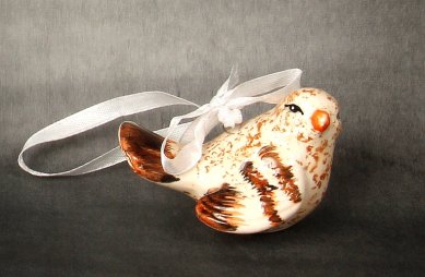 Утварь и подарки Подвеска-птица декоративная, керамическая