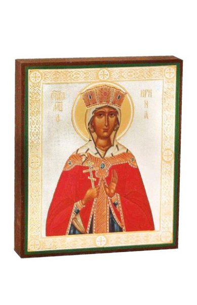 Иконы Ирина святая мученица икона, литография на дереве (9х11 см, Тиль)