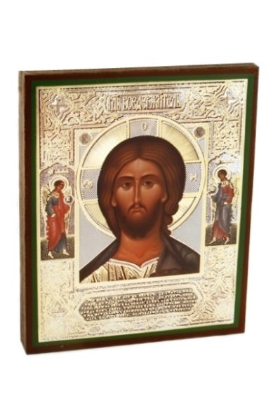Иконы Господь Вседержитель с предстоящими икона, литография на дереве (13х16 см, Тиль)
