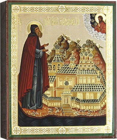 Иконы Преподобный Нил Столобенский, икона 13 х 16 см