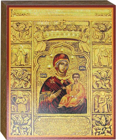 Иконы Панагия Сумела, икона Божией Матери на дереве 12,5 х 16 см
