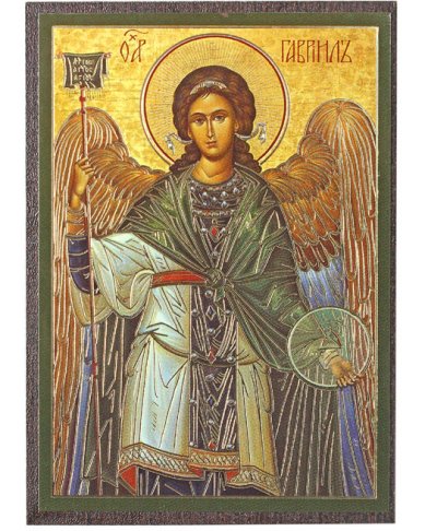Иконы Гавриил Архангел икона на МДФ (6,3 х 9 см)
