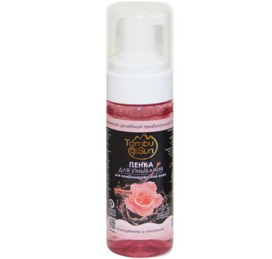 Натуральные товары Пенка для умывания TambuSun с маслом розы (для комбинированной кожи, 150 мл)