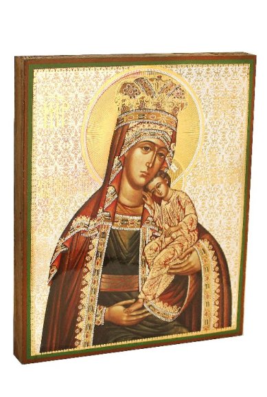 Иконы От бед страждущих икона Божией Матери икона, литография на дереве (17 х 21 см)