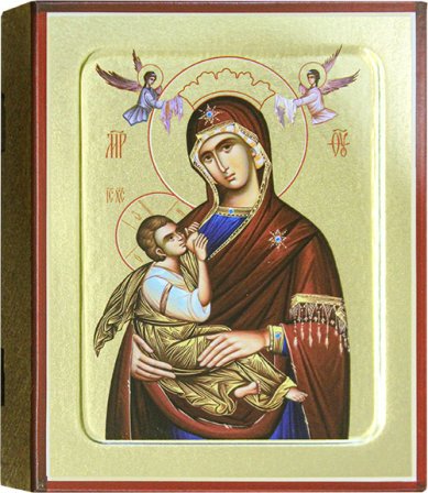 Иконы Пресвятая Богородица Млекопитательница, икона на дереве 12,5 х 16 см