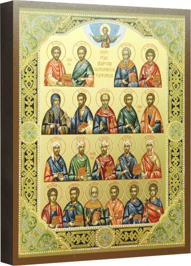 Иконы Собор святых целителей, икона (12,7 х 15,7 см)