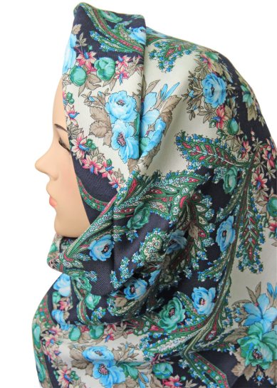 Утварь и подарки Платок с бахромой, шерсть, 100 х 100 см