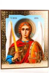 Иконы Михаил Архангел икона на оргалите (33 х 40 см, Софрино)