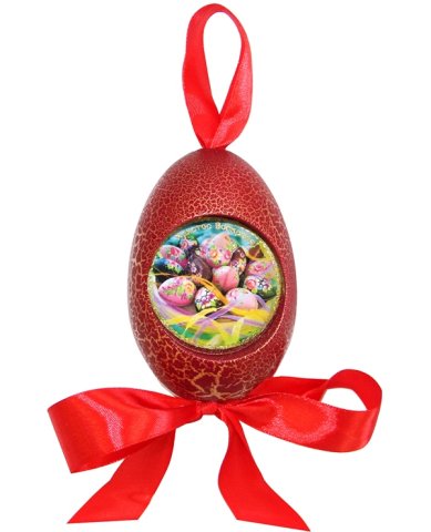 Утварь и подарки Пасхальная подвеска яйцо «Христос Воскресе!» (яйца с цветами)