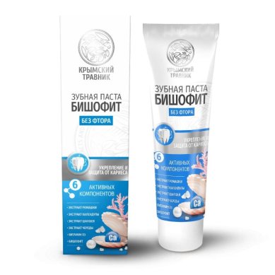 Натуральные товары Зубная паста «Крымский травник» (бишофит, 100 мл)