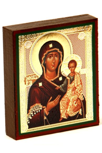 Иконы Влахернская икона Божией Матери на дереве (6х7 см, Тиль)