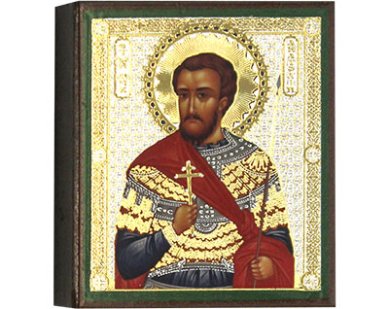 Иконы Святой мученик Анатолий, икона 6 х 7 см