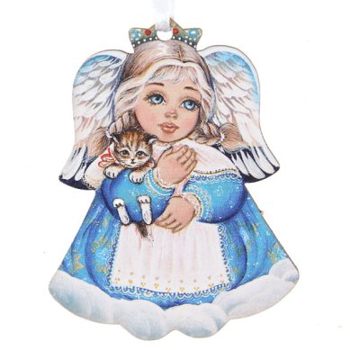 Утварь и подарки Подвеска деревянная рождественская