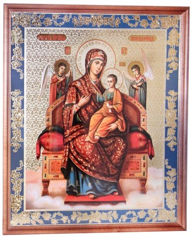 Иконы Всецарица икона Божией Матери в (30 х 40 см, Софрино) 