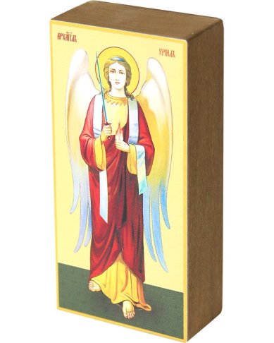 Иконы Архангел Уриил, икона на дереве (7 х 13,7 см)