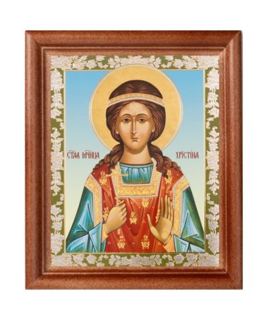 Иконы Христина мученица икона с открыткой День Ангела (13 х 16 см, Софрино)