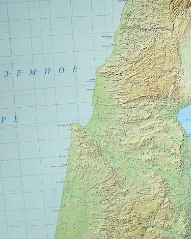 Книги Библейская карта «Древняя Палестина»