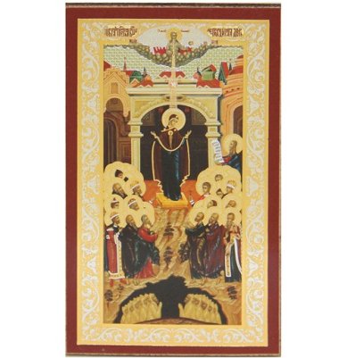 Иконы Непроходимая Дверь икона Божией Матери на оргалите (6 х 10 см)