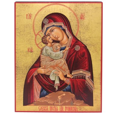 Иконы Почаевская икона Божией Матери (8,7 х 10,3 см)
