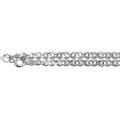 Ювелирные изделия Нонна граненая цепь серебряная 925 размер 55.0 родирование