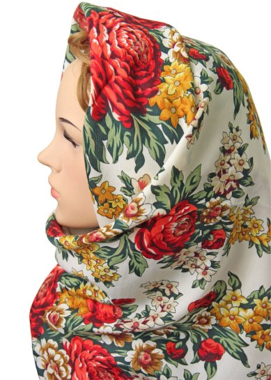 Утварь и подарки Платок с бахромой, шерсть, 120 х 120 см