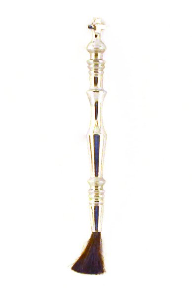 Утварь и подарки Стрючца для помазания с алюминиевой ручкой  (длина:  ручки  - 82  мм, кисти - 18 мм, мастерская \