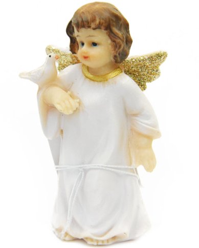 Утварь и подарки Фигурка ангела с голубем, высота 8 см