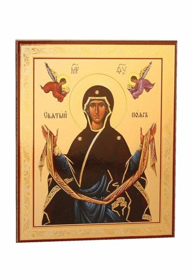 Иконы Святой Пояс Пресвятой Богородицы, икона на оргалите (11 х 13 см, Софрино)