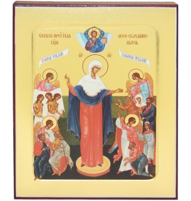 Иконы Всех Скорбящих Радость икона Божией Матери на дереве (12,5 х 16 см)