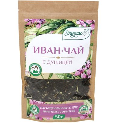 Натуральные товары Иван-чай «Эльзам» с душицей листовой ферментированный (50 г)