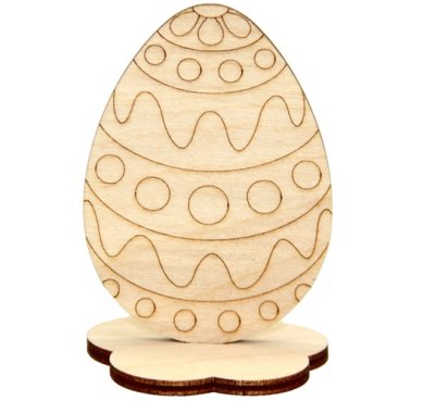 Утварь и подарки Сувенир для раскрашивания «Яйцо» (кружочки и волны)