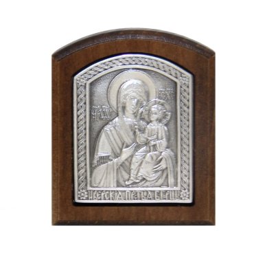 Иконы Иверская икона Божией Матери икона ручная работа (6,5 х 8 см)