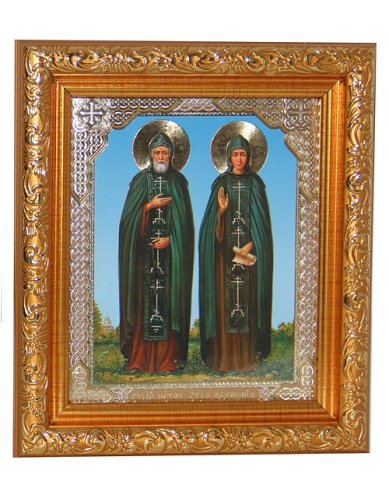 Иконы Петр и Феврония святые, икона (14 х 16 см)
