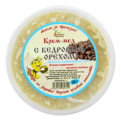 Натуральные товары Крем-мёд с кедровым орехом (350 г)