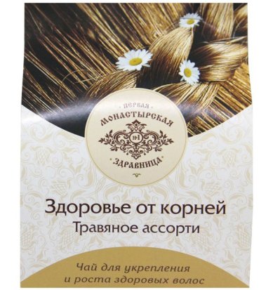 Натуральные товары Монастырский чай «Здоровье от корней» (для укрепления и роста волос, 80 г)