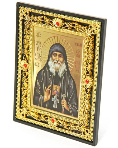 Утварь и подарки Гавриил Ургебадзе, икона на подставке 9,5 х 12 см