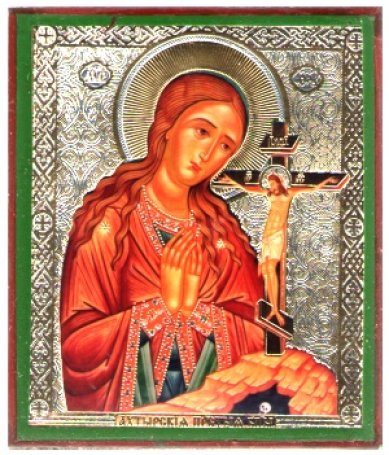 Иконы Ахтырская икона Божией Матери на дереве (6х7 см, Тиль)