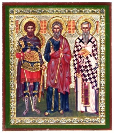 Иконы Собор святых Андреев икона на дереве (6х7 см, Тиль)
