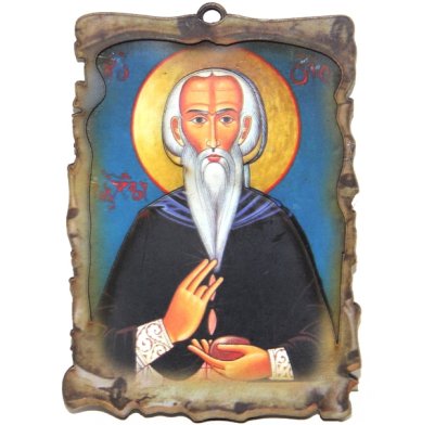 Иконы Давид Гареджийский вырезная икона (6,5 х 9,5 см)