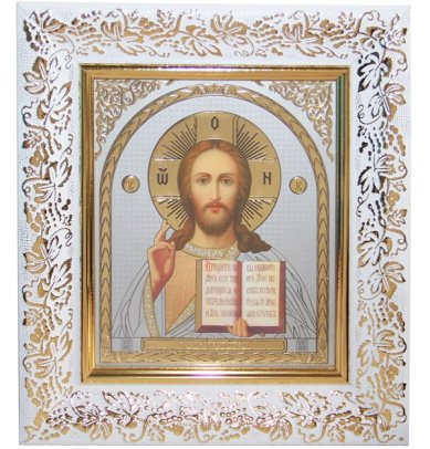 Иконы Господь Вседержитель икона в багетной рамке (22 х 25 см)