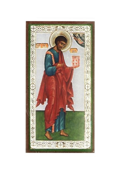 Иконы Лука апостол икона на дереве (5х9 см, Тиль)