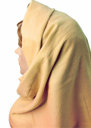 Утварь и подарки Палантин однотонный с бахромой (75 х 190 см)