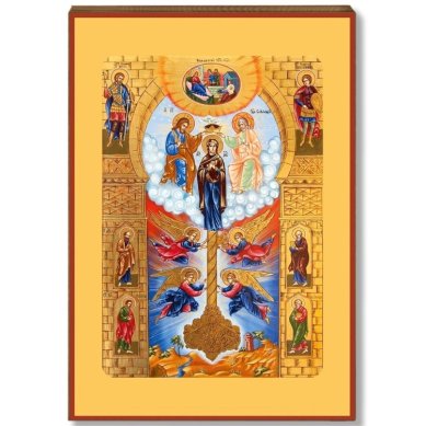Иконы Ключ Разумения икона Божией Матери на дереве (13,2 х 19 см)