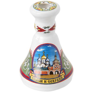 Утварь и подарки Подсвечник пасхальный (храм, фарфор)