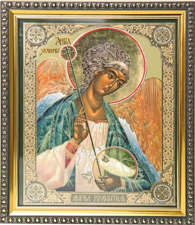 Иконы Ангел Хранитель икона багетная рамка (18 х 21 см)
