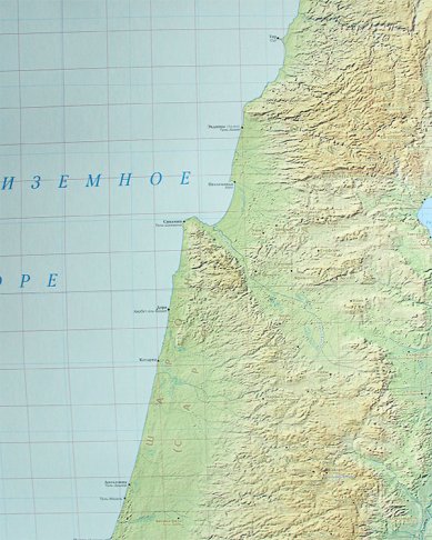 Книги Библейская карта «Палестина во времена Нового Завета»